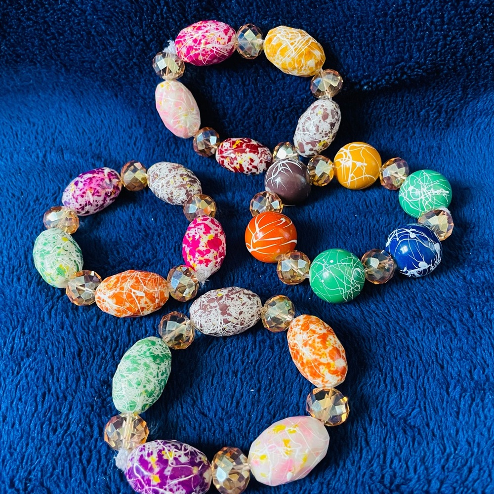 Handmade Large Bead Bracelets